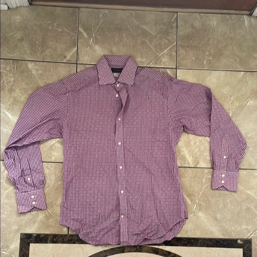 Men's Purple Checkered Shirt